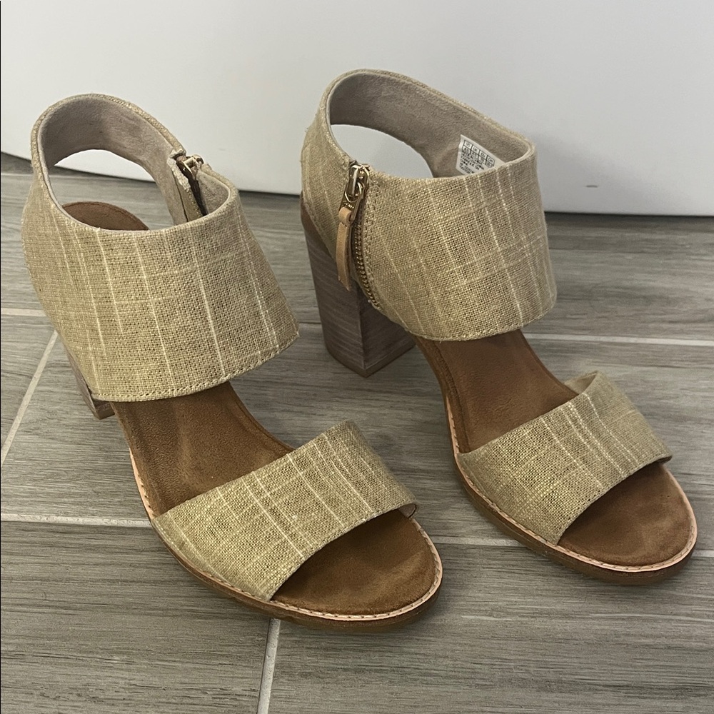 Toms Tan Women's Heeled Sandals